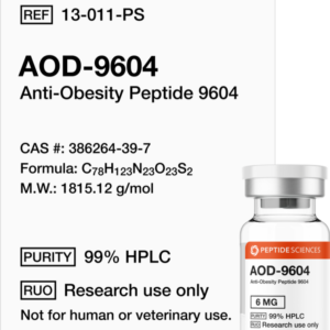 AOD9604 6mg research peptide vial for UAE laboratories