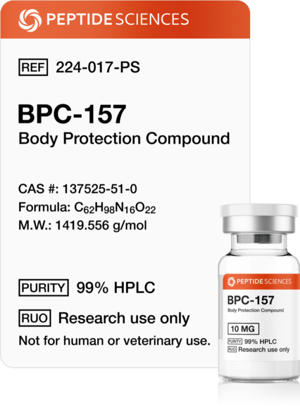 BPC-157 10mg research peptide vial for scientific studies in Dubai, UAE