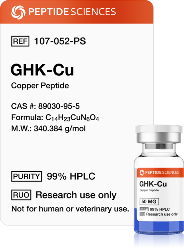 GHK-Cu 50mg Copper Peptide vial for UAE research laboratories