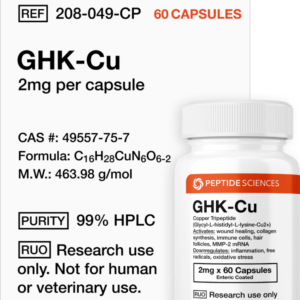 GHK-Cu Copper Tripeptide 60 capsules for UAE research
