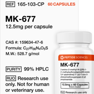 MK-677 (Ibutamoren) 12.5mg 60 Capsules – Research Compound UAE
