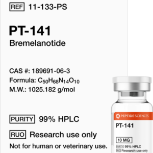 PT-141 10mg research peptide vial for scientific studies in UAE laboratories