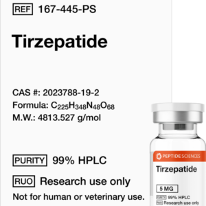 Tirzepatide 5mg vial for research purposes in Dubai, UAE